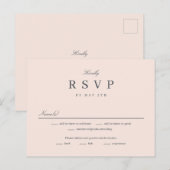 Postale Carte de réponse RSVP modifiable Simply United (Devant / Derrière)