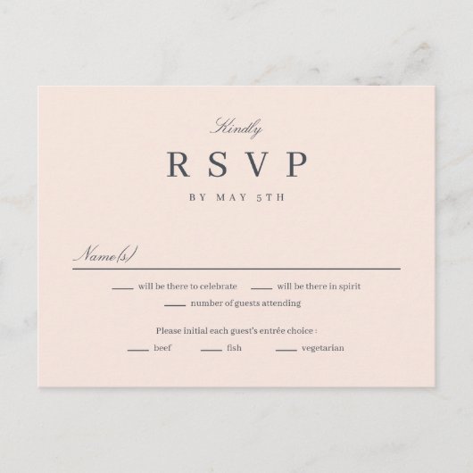 Postale Carte de réponse RSVP modifiable Simply United (Devant)