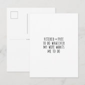 Postale Carte de retrait amusante (Devant / Derrière)