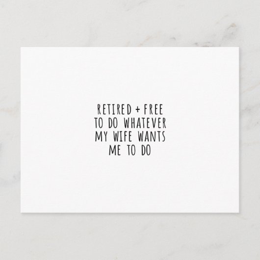 Postale Carte de retrait amusante (Devant)