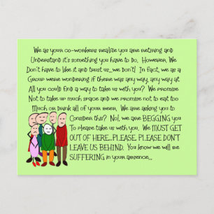 Postale Carte De Retraite Hilaire—De La Gang!