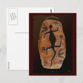 Postale Carte de rêve Lizard Goanna (Devant / Derrière)