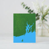 Postale Carte de Rhode Island (Debout devant)