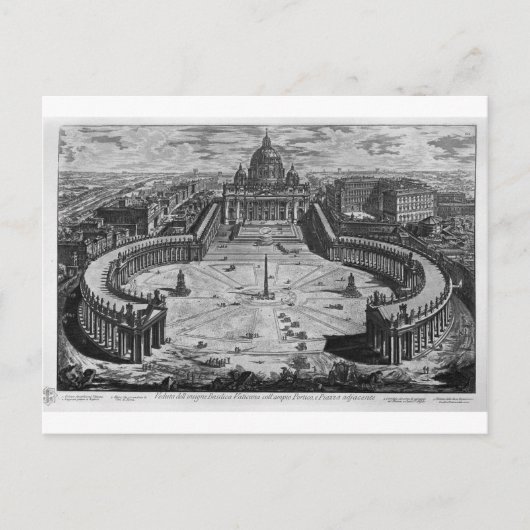 Postale Carte de Rome et du Campus Martius (Devant)