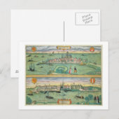 Postale Carte de Rotterdam et Gouda, de 'Civitates Orbis (Devant / Derrière)