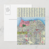 Postale Carte de rue de San Francisco (Devant / Derrière)