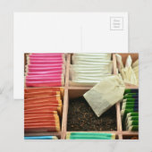 Postale Carte de sacs à thé (Devant / Derrière)