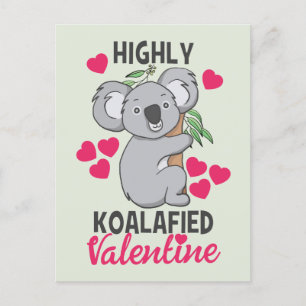 Postale Carte de Saint-Valentin hautement Koalafied