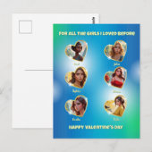 Postale Carte de Saint Valentin pour un Bachelorette (Devant / Derrière)