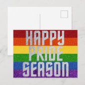 Postale Carte de saison pour la bonne fierté de la Parties (Devant / Derrière)