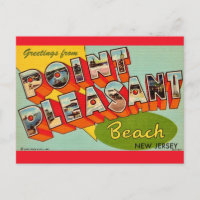 Carte de salutations de Point Pleasant Beach NJ