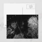 Postale Carte de San Francisco noir et blanc (Devant / Derrière)