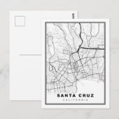 Postale Carte de Santa Cruz (Devant / Derrière)