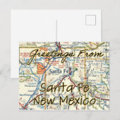 Postale Carte de Santa Fe (Devant / Derrière)