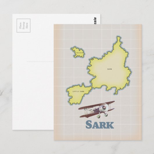 Postale carte de Sark vintage (Devant / Derrière)