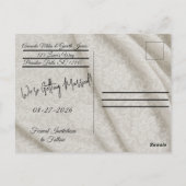Postale Carte de sauvegarde de date (Dos)