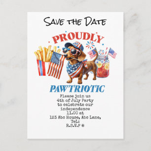 Postale Carte de sauvegarde de date du 14 juillet Fête de