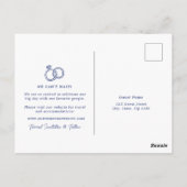Postale Carte de sauvegarde de date minimale à rayure de c (Dos)