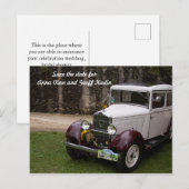 Postale Carte de sauvegarde de la date (Devant / Derrière)