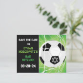 Postale Carte de sauvegarde de la date du Bar Mitzvah avec (Debout devant)