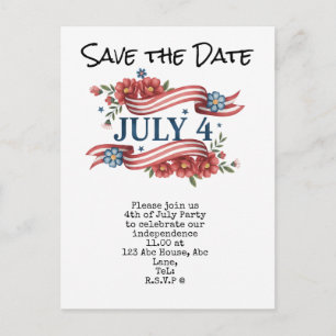 Postale Carte de sauvegarde du 14 juillet Fête de l'Indép
