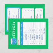 Postale carte de score (Devant / Derrière)