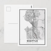 Postale Carte de Seattle (Devant / Derrière)