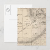 Postale Carte de section du comté de T15S R25E Tulare (Devant / Derrière)