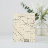 Postale Carte de section du comté de T17S R25E Tulare (Debout devant)