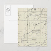 Postale Carte de section du comté de T21S R23E Tulare (Devant / Derrière)