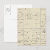 Postale Carte de section du comté de T22S R24E Tulare (Devant / Derrière)