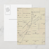 Postale Carte de section du comté de T23S R23E Tulare (Devant / Derrière)