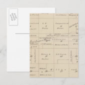 Postale Carte de section du comté de T24S R21E Tulare (Devant / Derrière)