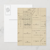 Postale Carte de section du comté de T24S R23E Tulare (Devant / Derrière)