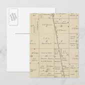 Postale Carte de section du comté de T24S R25E Tulare (Devant / Derrière)