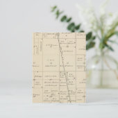 Postale Carte de section du comté de T24S R25E Tulare (Debout devant)
