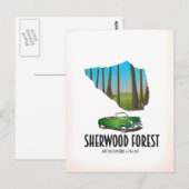 Postale Carte de Sherwood Forest Nottinghamshire (Devant / Derrière)