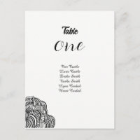 Carte de siège de table de conception du coin noir