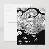 Postale Carte de Singapour (Devant / Derrière)