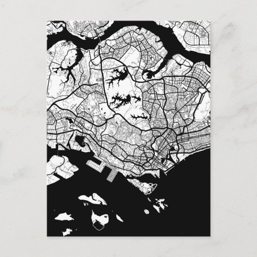 Postale Carte de Singapour (Devant)