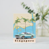 Postale carte de Singapour (Debout devant)