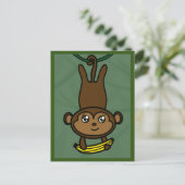 Postale Carte de singe suspendu amusante (Debout devant)