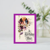 Postale Carte de souhaits d'anniversaire vintage (Debout devant)