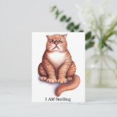 Postale Carte de sourire (Debout devant)