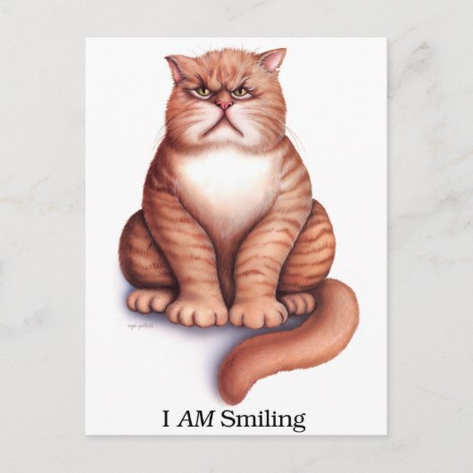 Postale Carte de sourire (Devant)