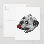 Postale Carte de sourire colorée (Devant / Derrière)