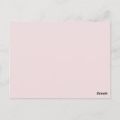 Postale Carte de souvenir de service funéraire (Dos)