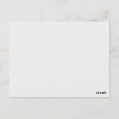 Postale Carte de souvenir de service funéraire (Dos)