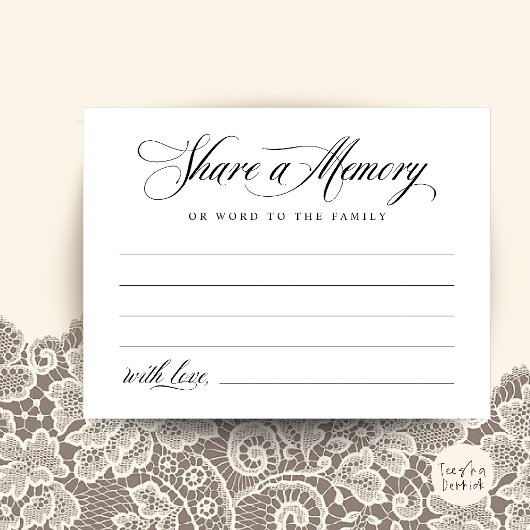 Postale Carte de souvenir de service funéraire