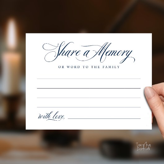 Postale Carte de souvenir de service funéraire
